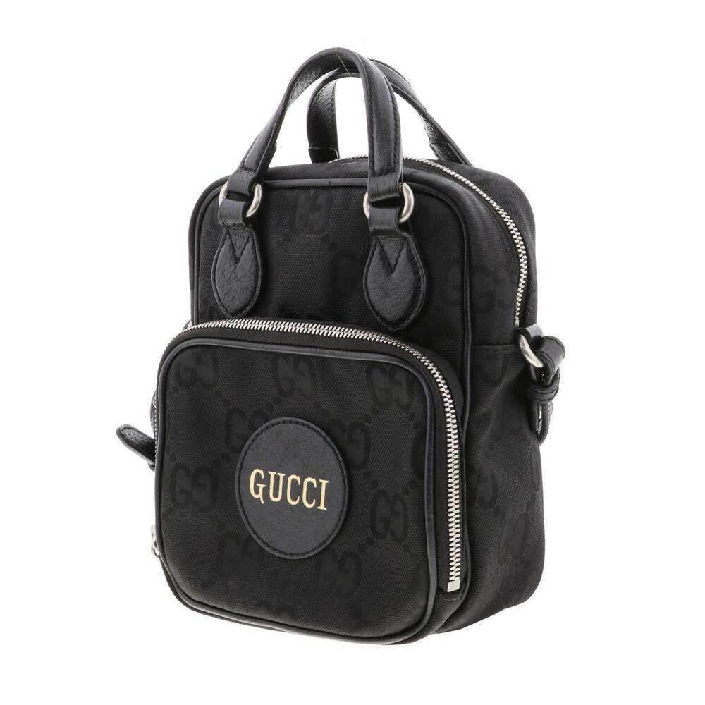 Gucci A Off Black Grid The Shoulder Messenger Bag